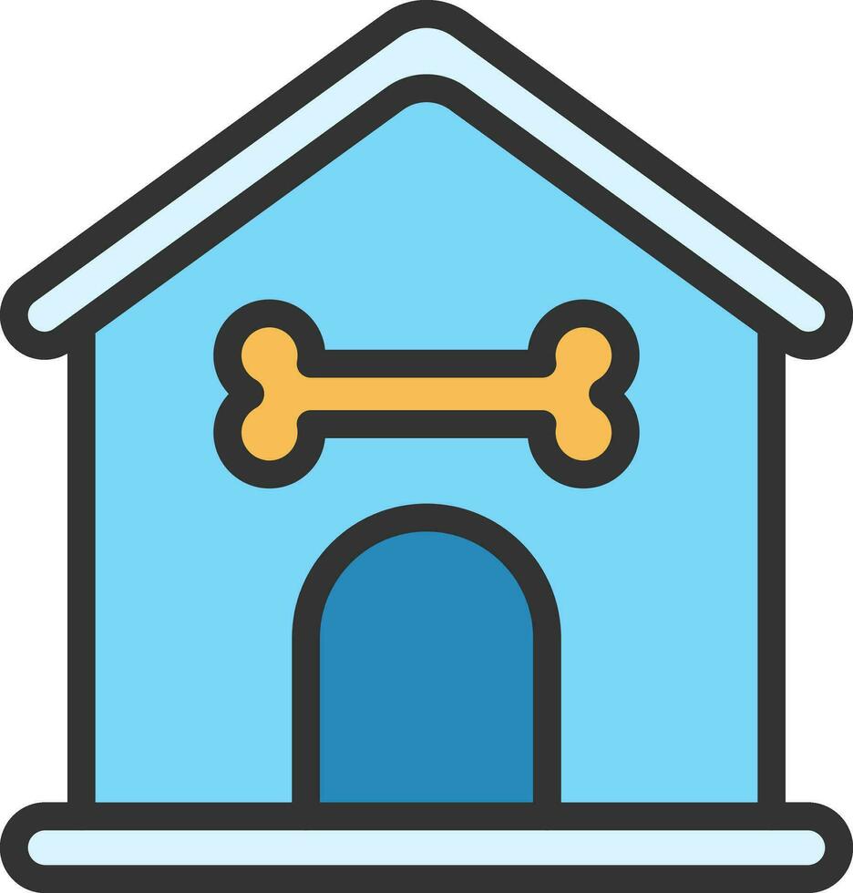 Dog House icon vector image. Suitable for mobile apps, web apps and print media.