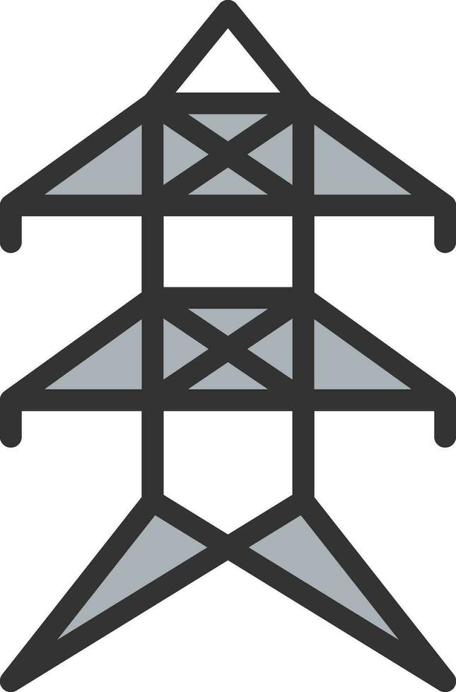 Electric Tower icon vector image. Suitable for mobile apps, web apps and print media.