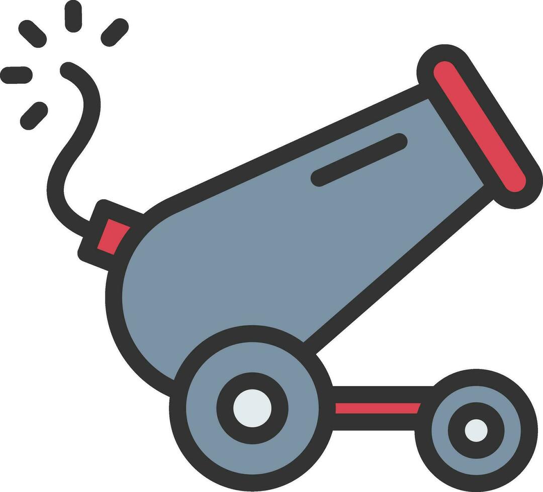 Cannon icon vector image. Suitable for mobile apps, web apps and print media.