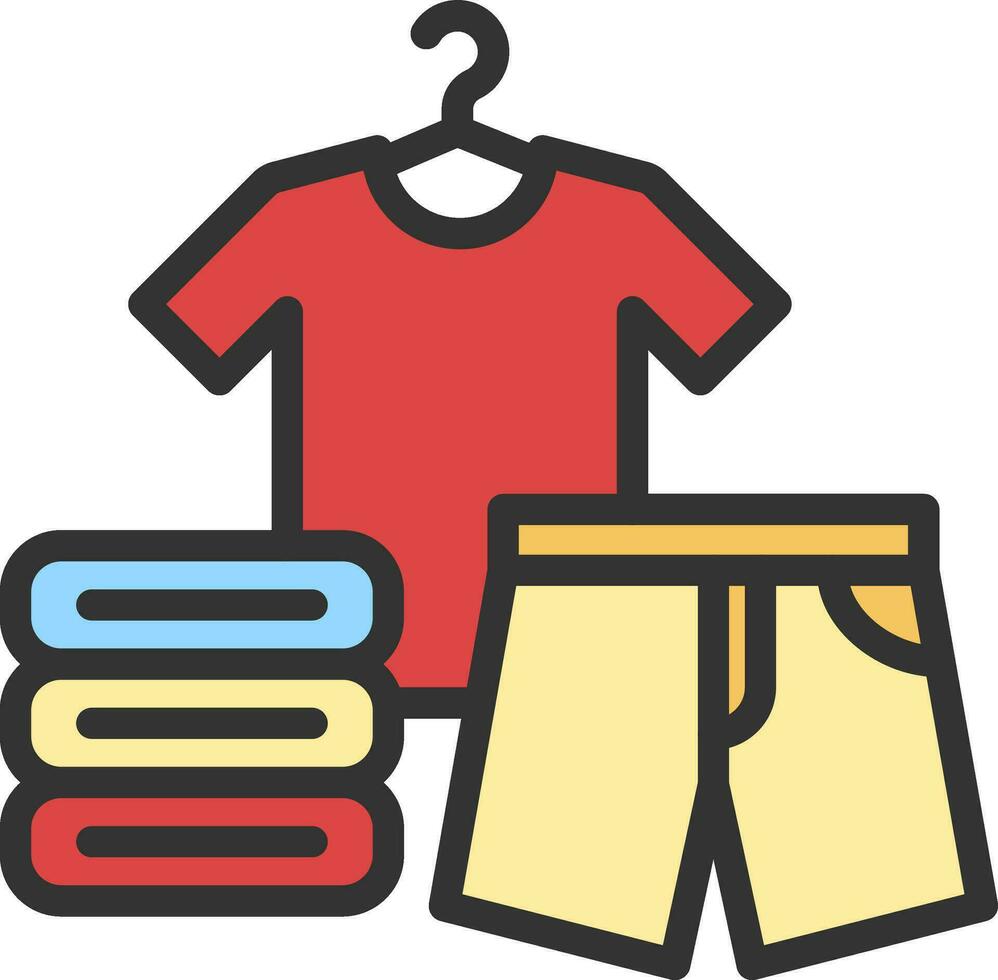 Clothes icon vector image. Suitable for mobile apps, web apps and print media.