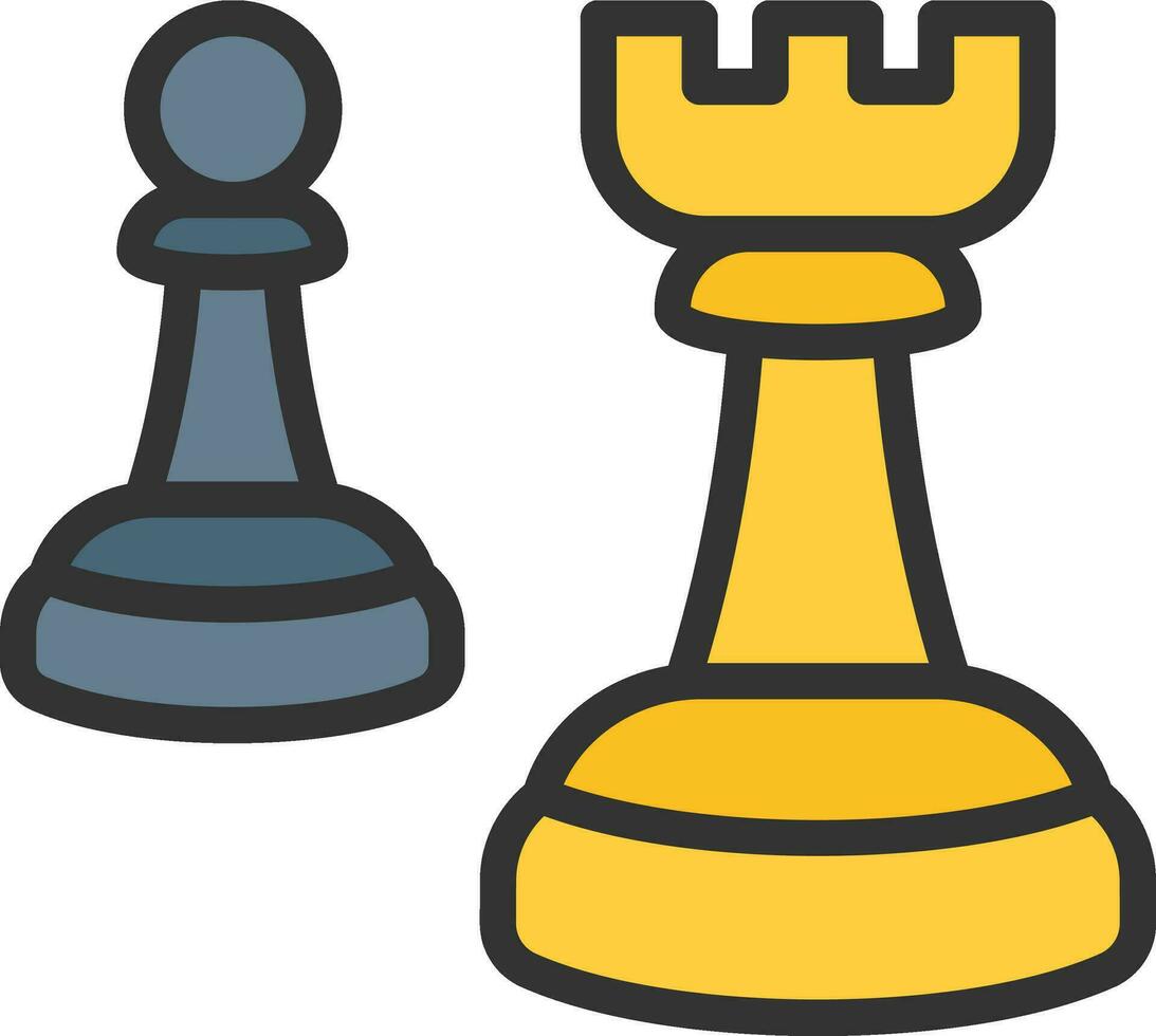 ajedrez icono vector imagen. adecuado para móvil aplicaciones, web aplicaciones y impresión medios de comunicación.