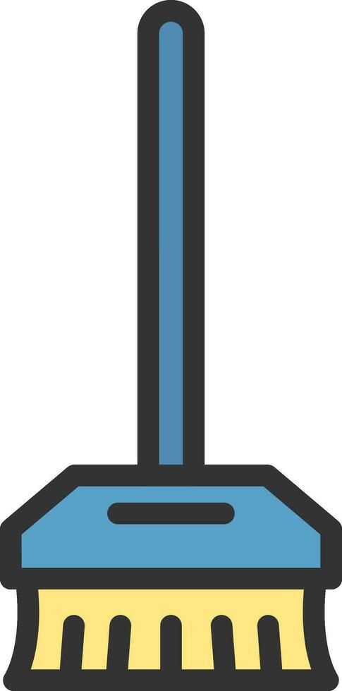 Broom icon vector image. Suitable for mobile apps, web apps and print media.