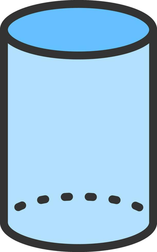 Cylinder icon vector image. Suitable for mobile apps, web apps and print media.