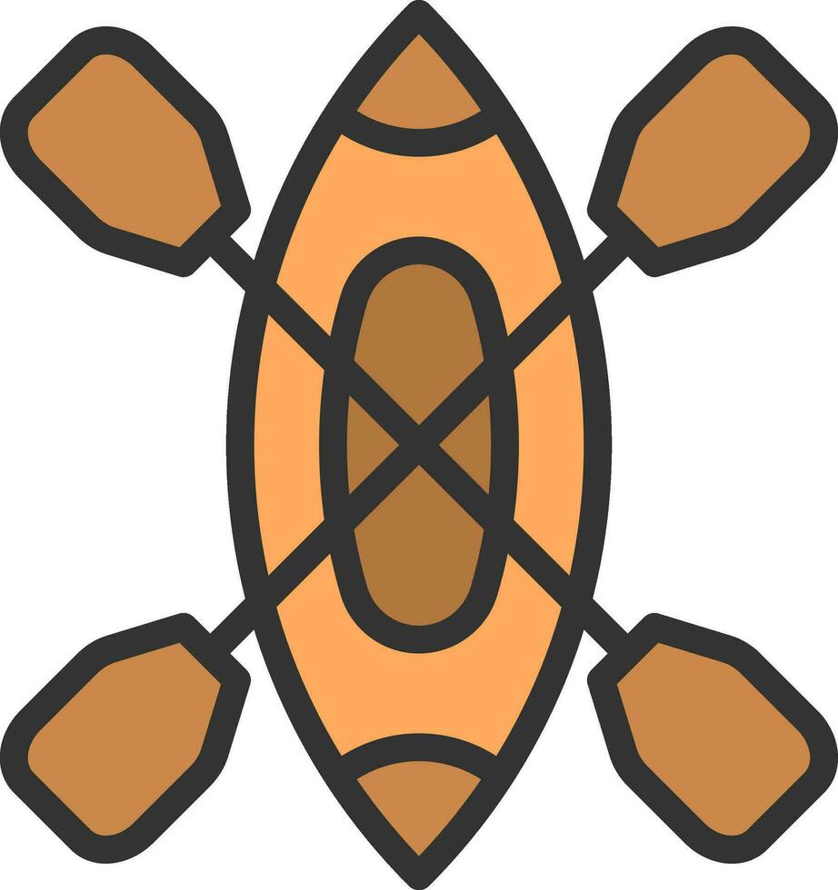 Canoe icon vector image. Suitable for mobile apps, web apps and print media.