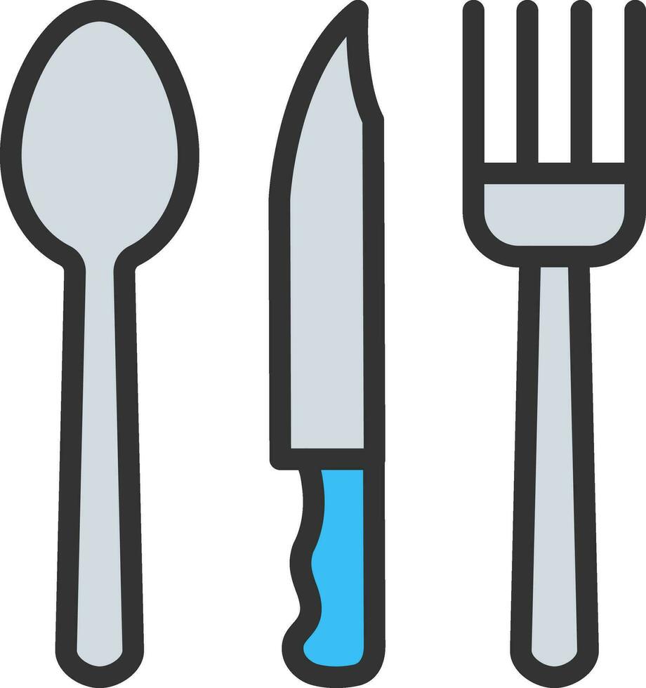 Cutlery icon vector image. Suitable for mobile apps, web apps and print media.