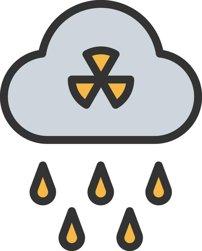 Acid Rain icon vector image. Suitable for mobile apps, web apps and print media.