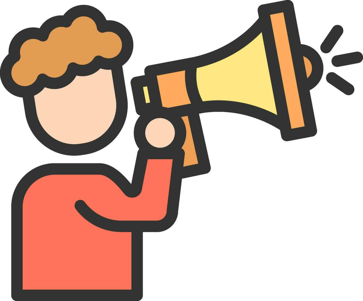 Announcement icon vector image. Suitable for mobile apps, web apps and