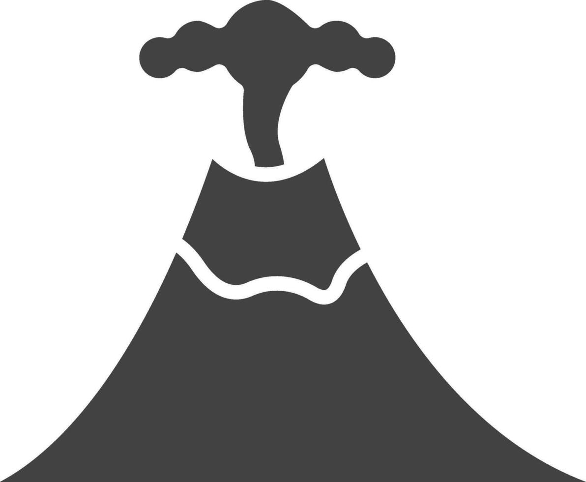 Volcano icon vector image. Suitable for mobile apps, web apps and print media.