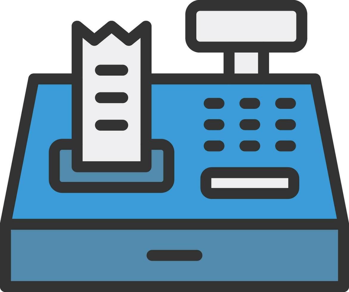 Cashier Machine icon vector image. Suitable for mobile apps, web apps and print media.