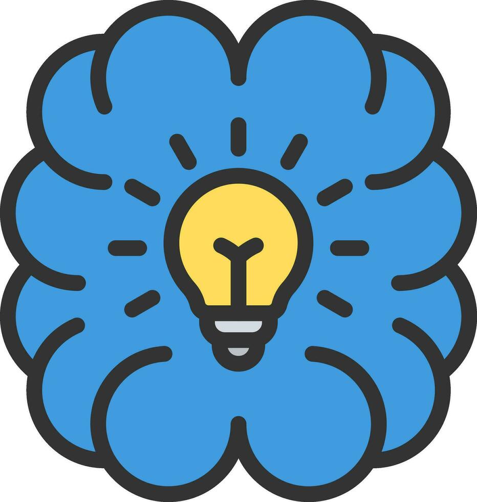 Brainstorming icon vector image. Suitable for mobile apps, web apps and print media.
