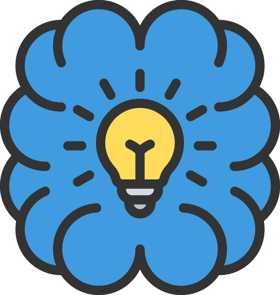 Brainstorming icon vector image. Suitable for mobile apps, web apps and print media.