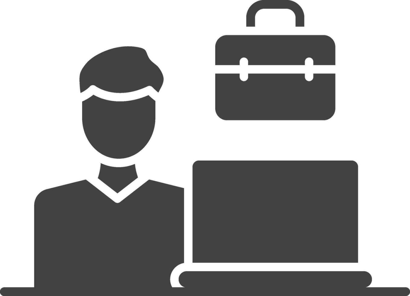 Work icon vector image. Suitable for mobile apps, web apps and print media.