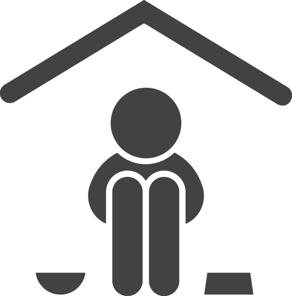 Shelter icon vector image. Suitable for mobile apps, web apps and print media.