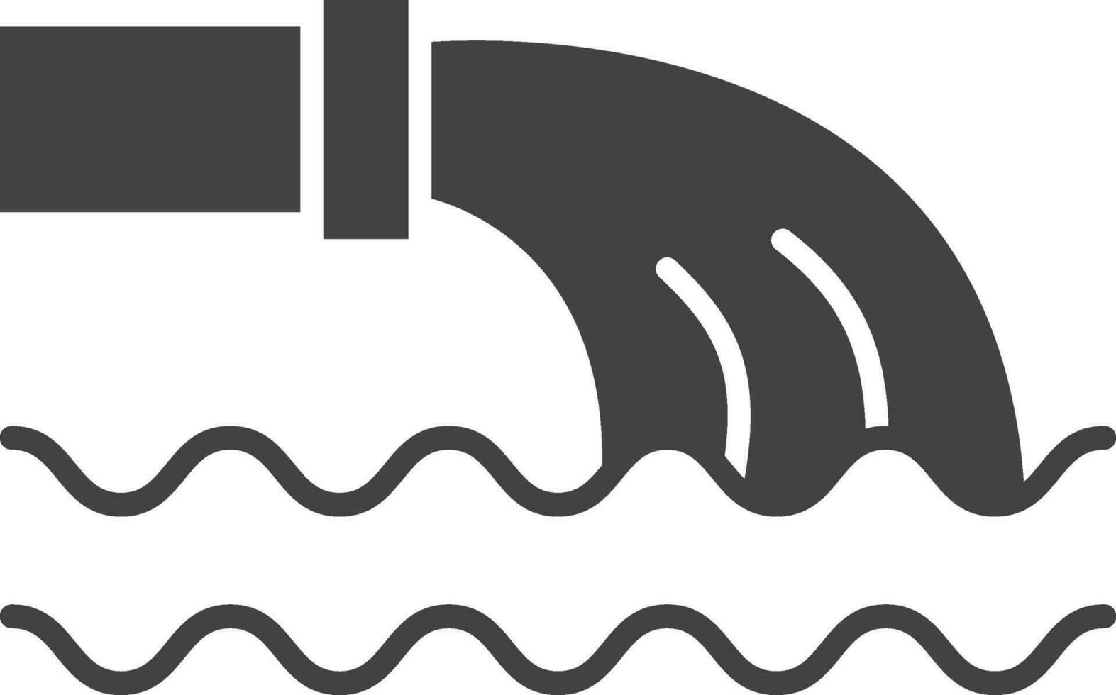 Waste Water icon vector image. Suitable for mobile apps, web apps and print media.