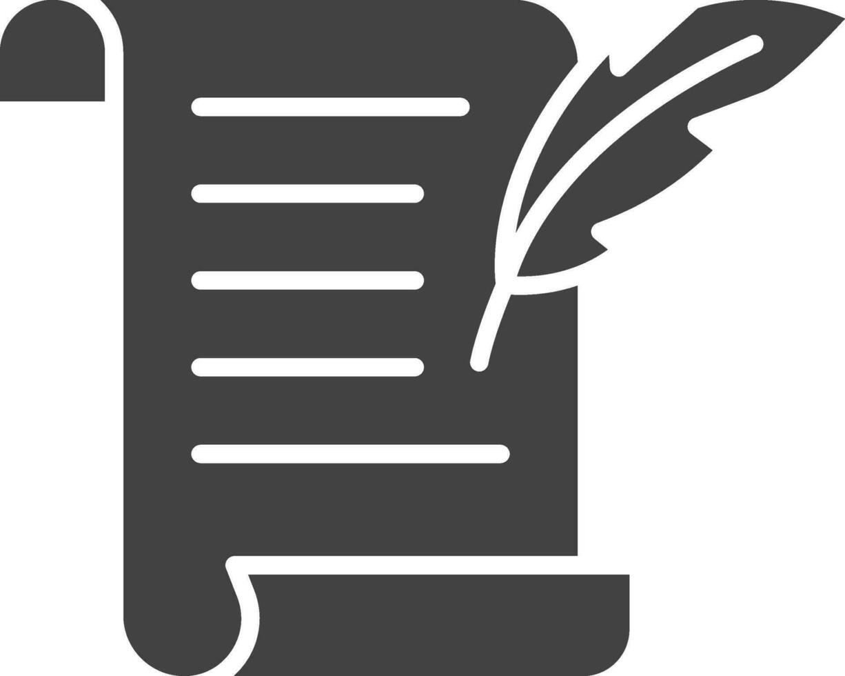 Scroll icon vector image. Suitable for mobile apps, web apps and print media.