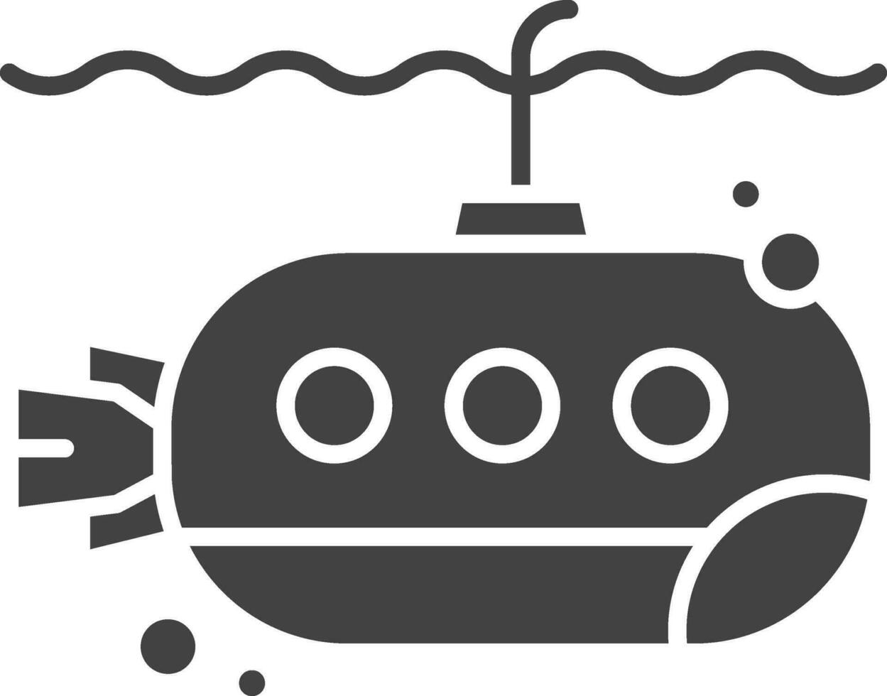 Submarine icon vector image. Suitable for mobile apps, web apps and print media.