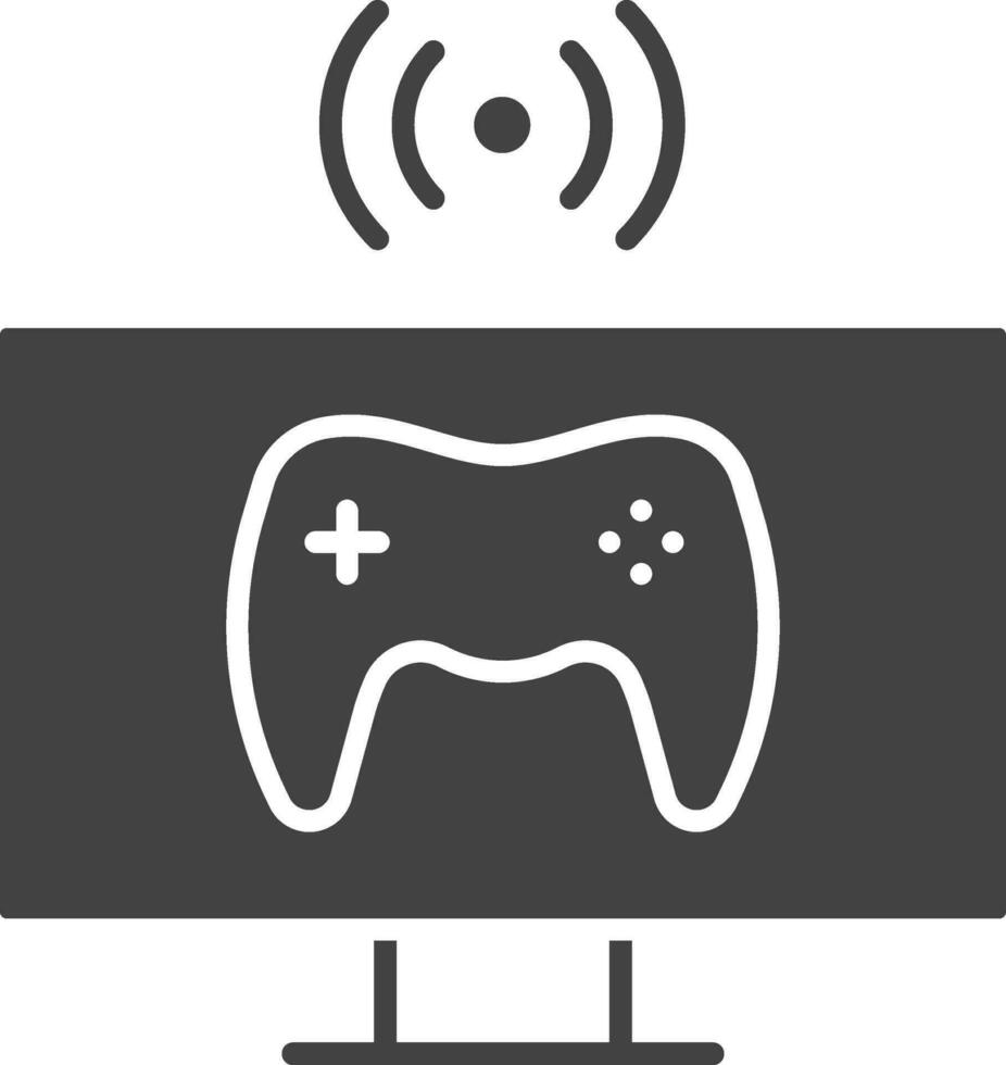 Streaming icon vector image. Suitable for mobile apps, web apps and print media.