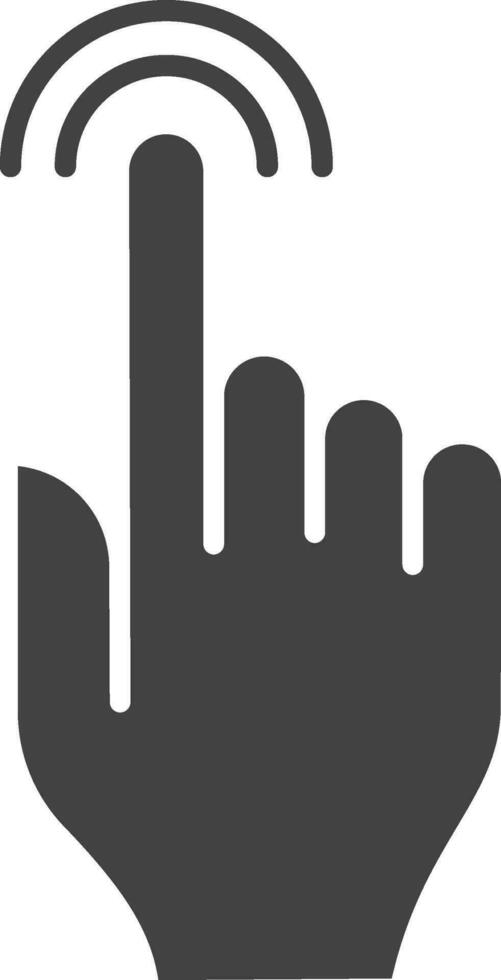 Touch icon vector image. Suitable for mobile apps, web apps and print media.