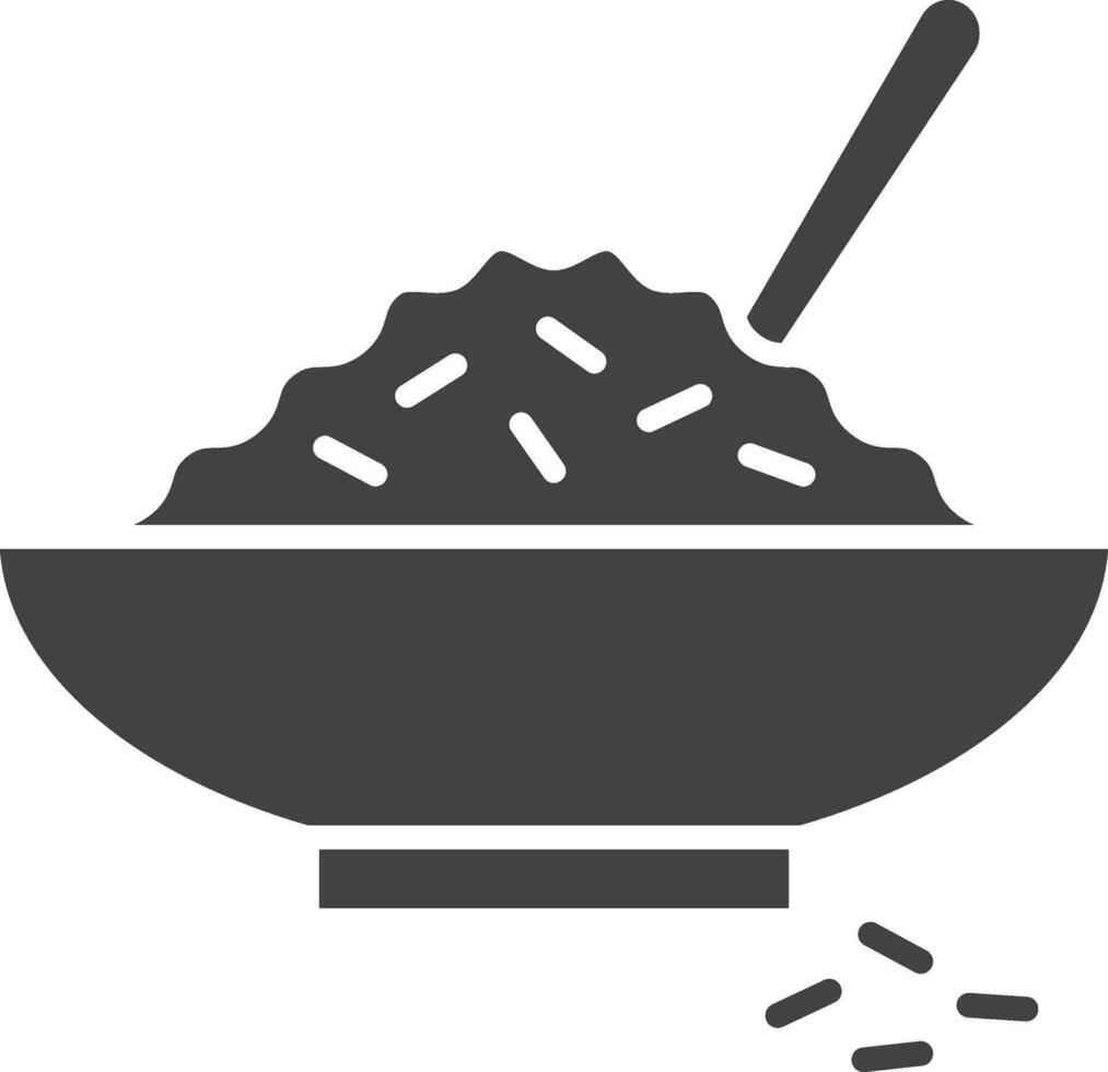 Rice icon vector image. Suitable for mobile apps, web apps and print media.