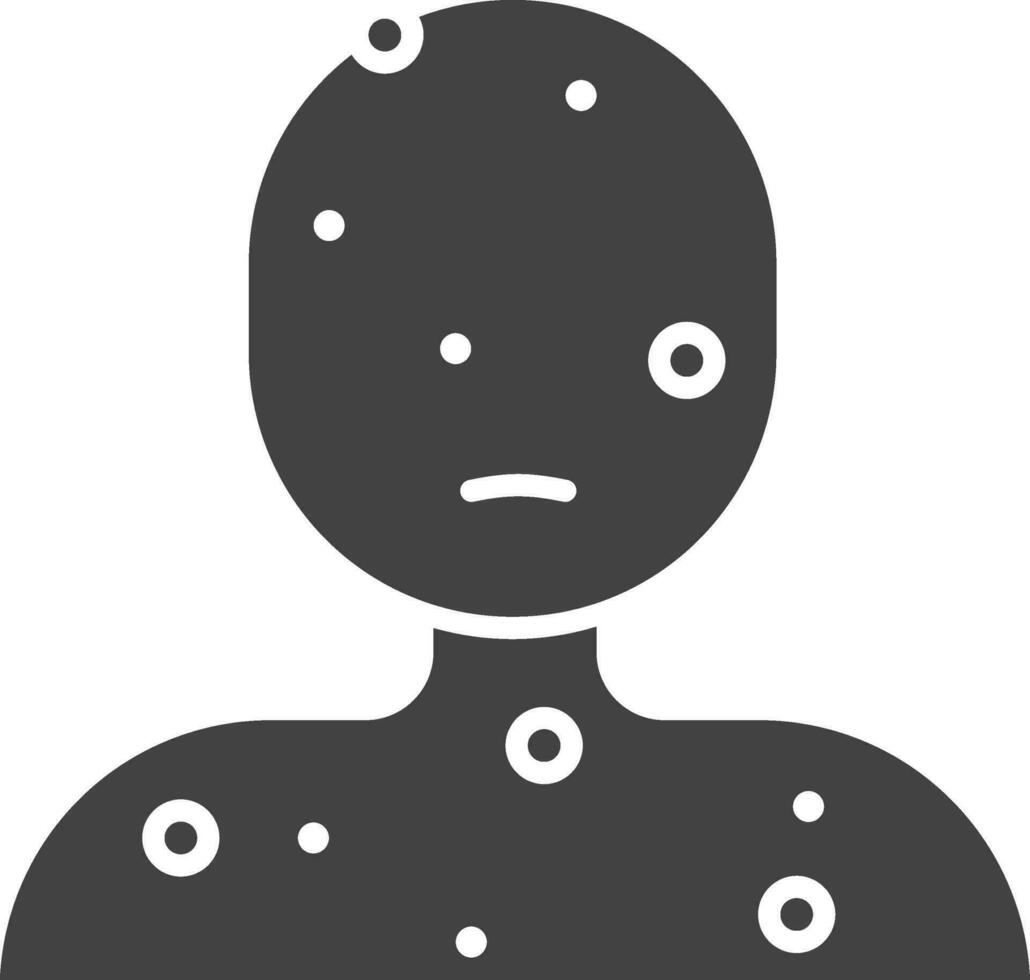 Skin Disease icon vector image. Suitable for mobile apps, web apps and print media.