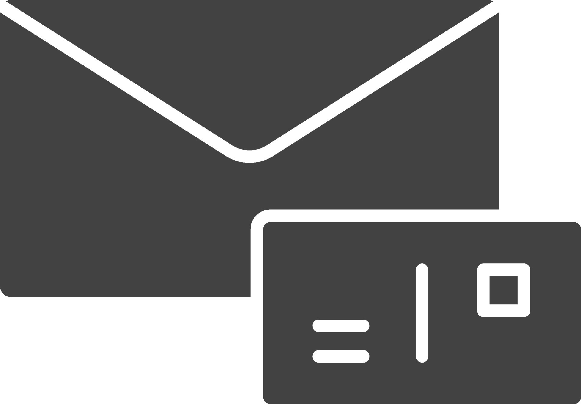 Postcard icon vector image. Suitable for mobile apps, web apps and