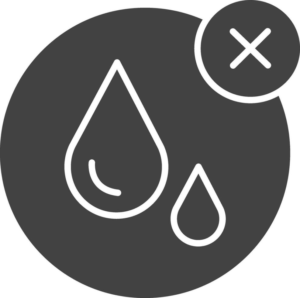 No Water icon vector image. Suitable for mobile apps, web apps and print media.