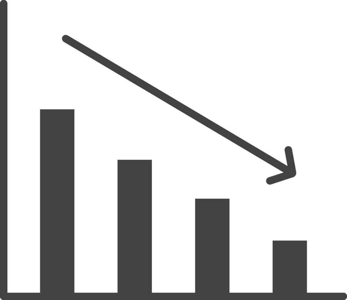 Loss icon vector image. Suitable for mobile apps, web apps and print media.