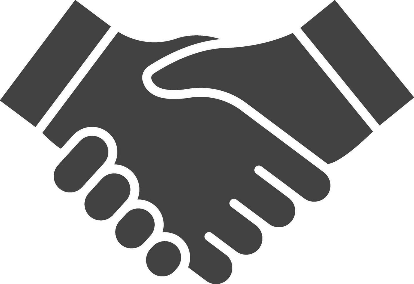 Handshake icon vector image. Suitable for mobile apps, web apps and print media.