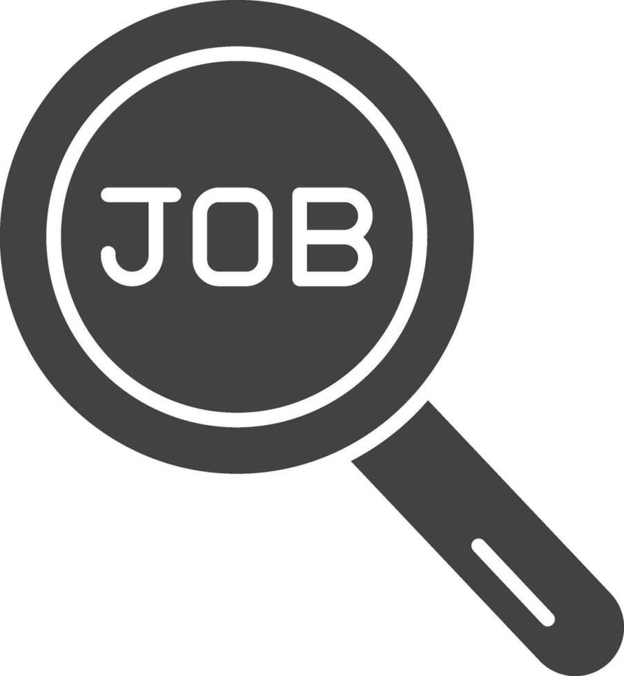 Job Search icon vector image. Suitable for mobile apps, web apps and print media.