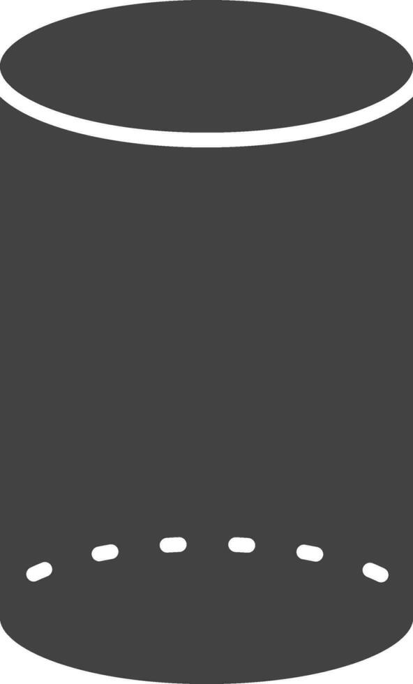 Cylinder icon vector image. Suitable for mobile apps, web apps and print media.