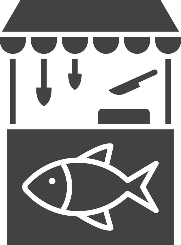 Fish Market icon vector image. Suitable for mobile apps, web apps and print media.