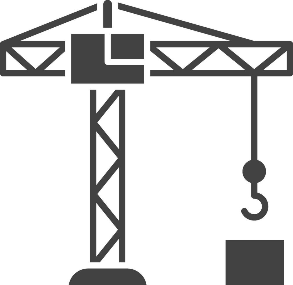 Crane Tower icon vector image. Suitable for mobile apps, web apps and print media.