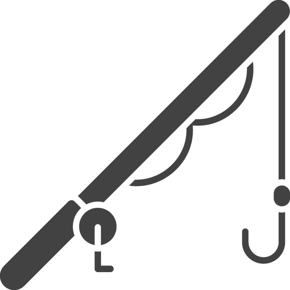 Fishing Rod icon vector image. Suitable for mobile apps, web apps and print media.