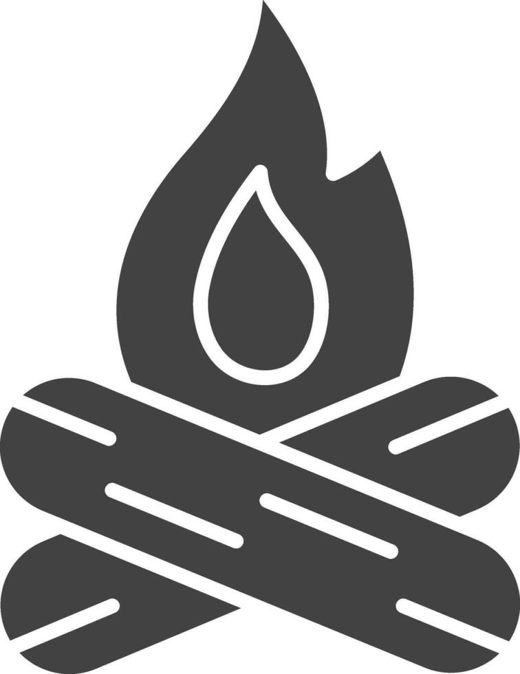 Bonfire icon vector image. Suitable for mobile apps, web apps and print media.