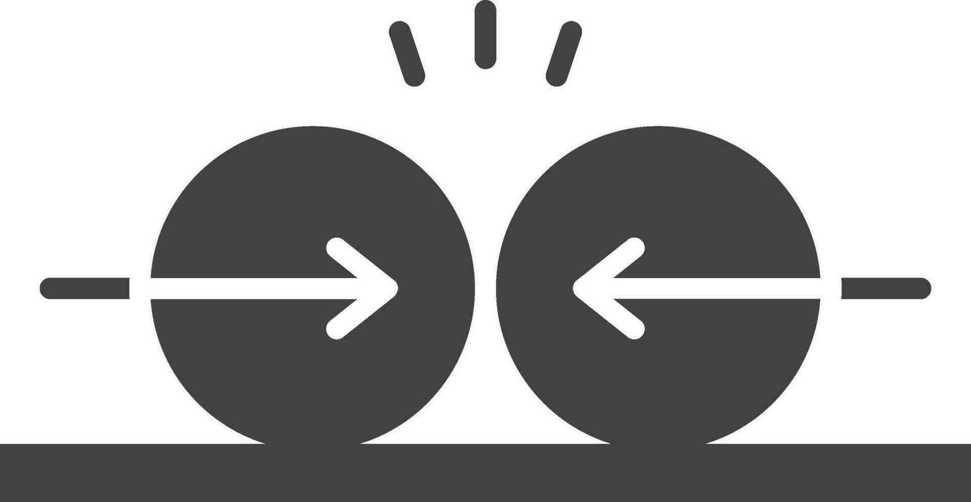 Collision icon vector image. Suitable for mobile apps, web apps and print media.