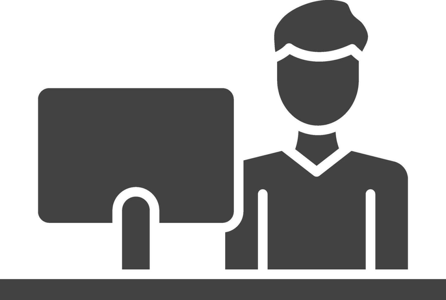 Cashier icon vector image. Suitable for mobile apps, web apps and print media.