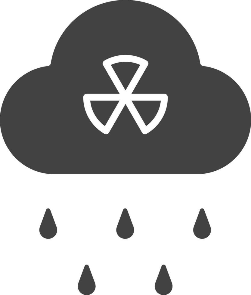 ácido lluvia icono vector imagen. adecuado para móvil aplicaciones, web aplicaciones y impresión medios de comunicación.