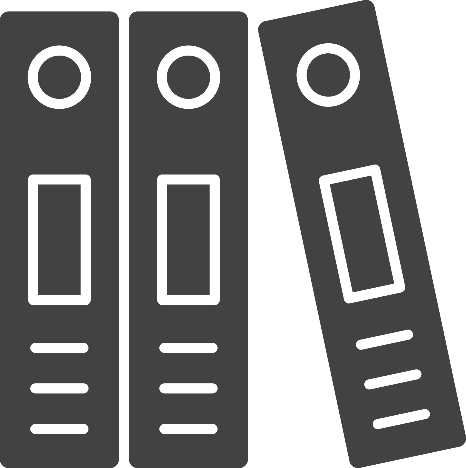 Binder icon vector image. Suitable for mobile apps, web apps and print