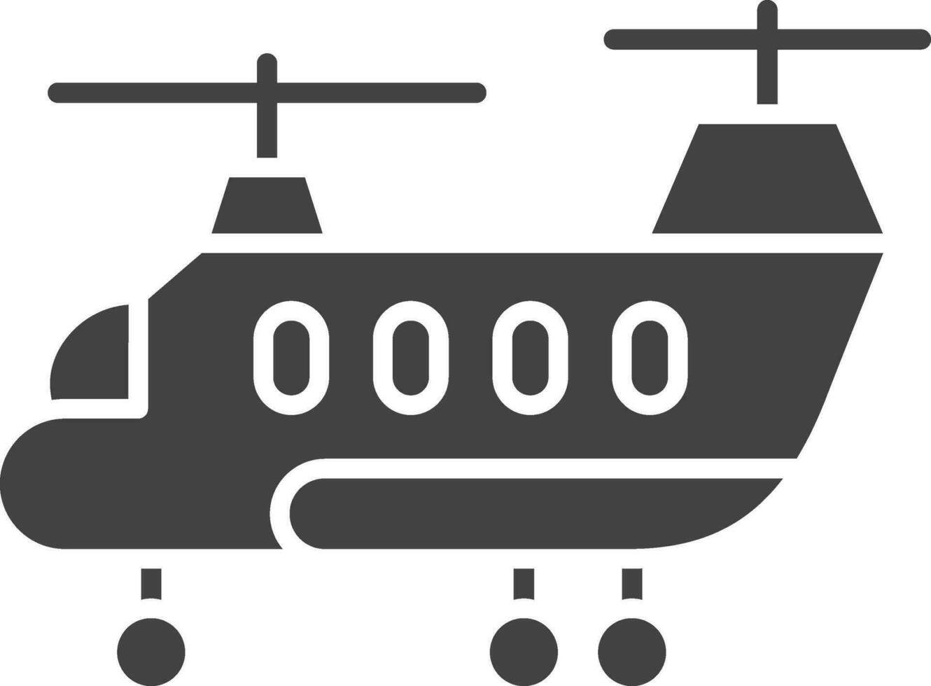 Ejército helicóptero icono vector imagen. adecuado para móvil aplicaciones, web aplicaciones y impresión medios de comunicación.