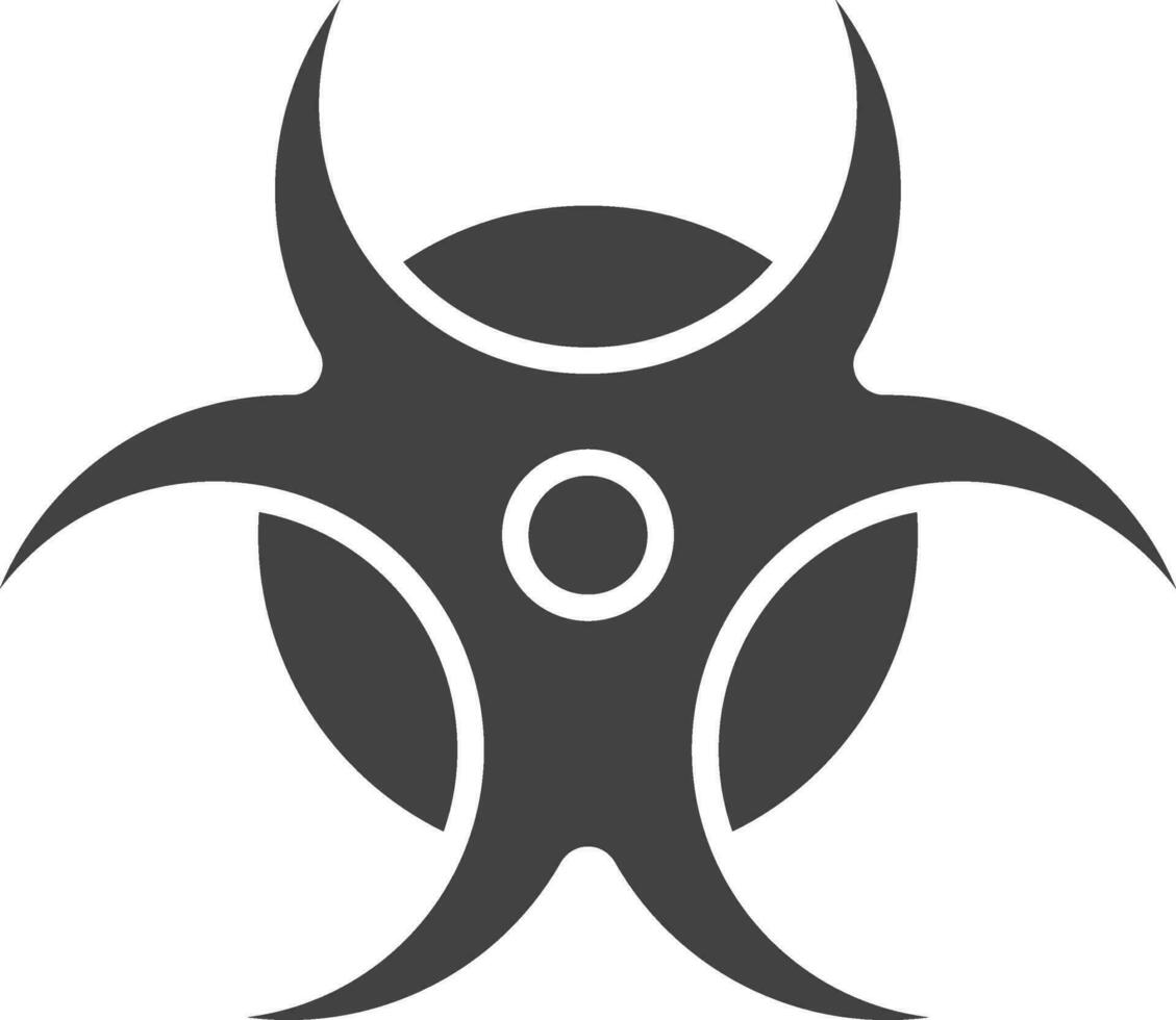 Biohazard Sign icon vector image. Suitable for mobile apps, web apps and print media.