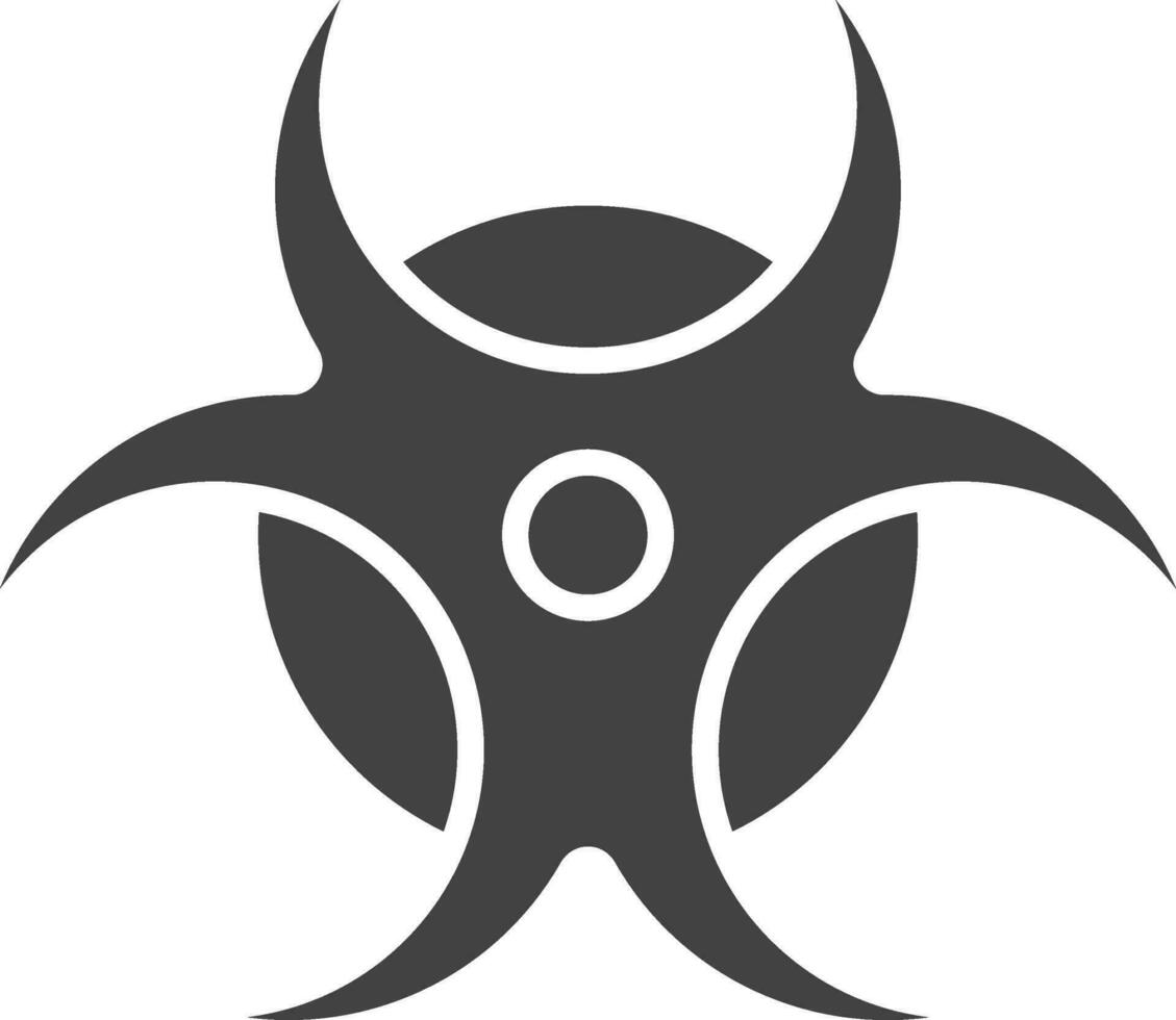 Biohazard Sign icon vector image. Suitable for mobile apps, web apps and print media.