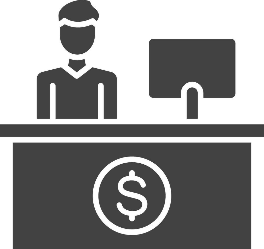 Cash Counter icon vector image. Suitable for mobile apps, web apps and