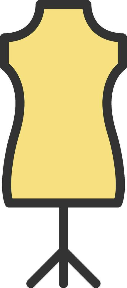 Mannequin icon vector image. Suitable for mobile apps, web apps and print media.