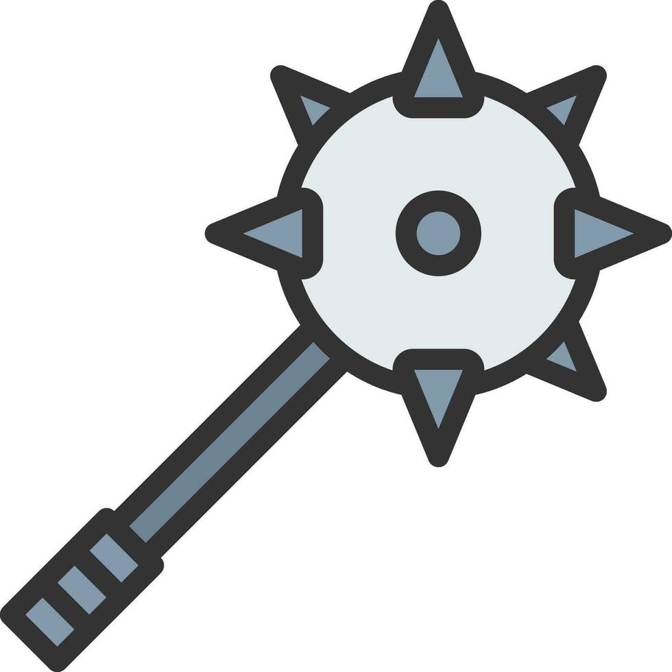 Mace icon vector image. Suitable for mobile apps, web apps and print media.