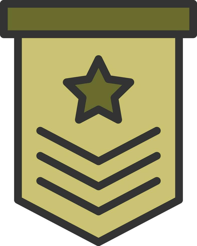 Military icon vector image. Suitable for mobile apps, web apps and print media.