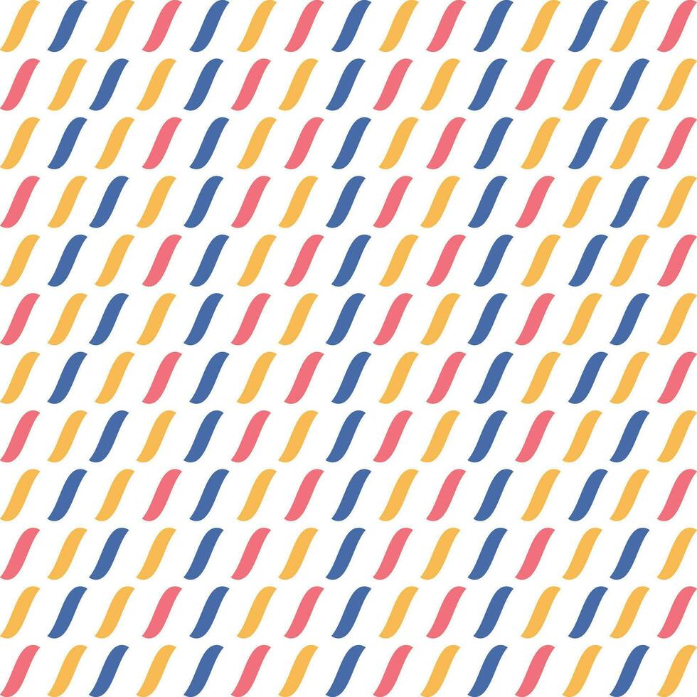 Seamless diagonal wavy shapes pattern vector image