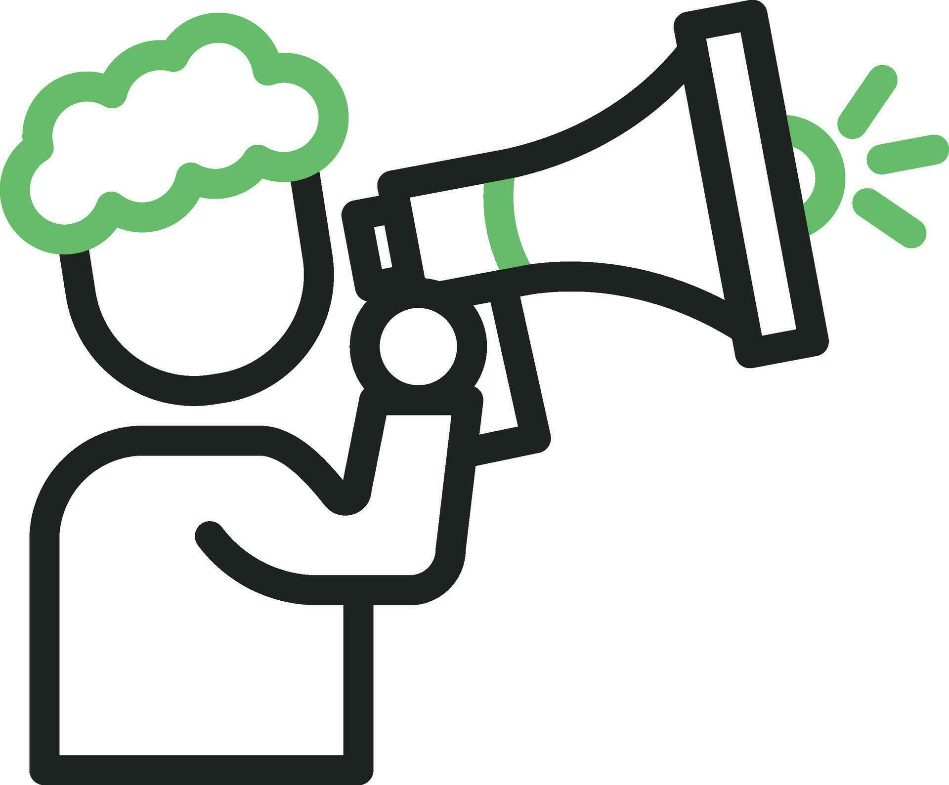 Announcement icon vector image. Suitable for mobile apps, web apps and