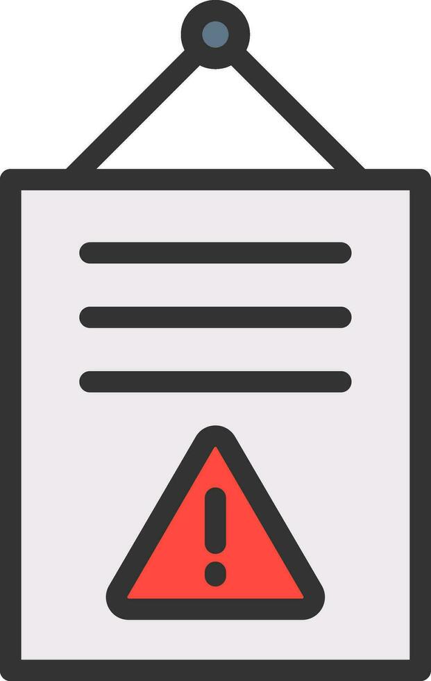 Notice icon vector image. Suitable for mobile apps, web apps and print media.