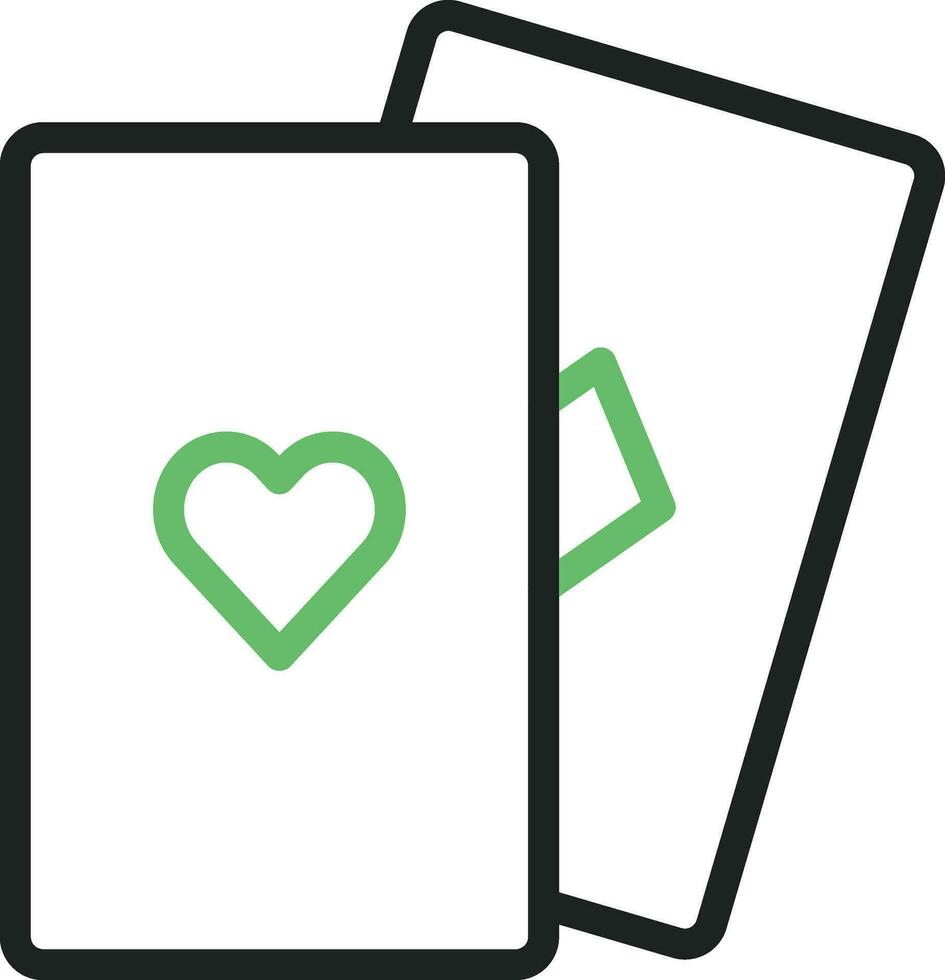 Playing Cards icon vector image. Suitable for mobile apps, web apps and print media.