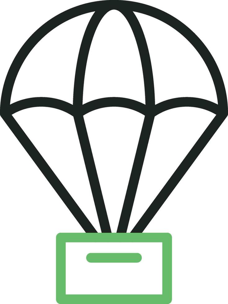 Parachute icon vector image. Suitable for mobile apps, web apps and print media.